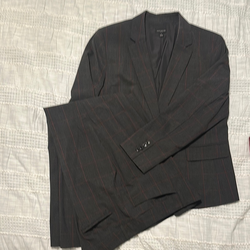Ann Taylor Factory Black and Red Blazer with Notched Lapels